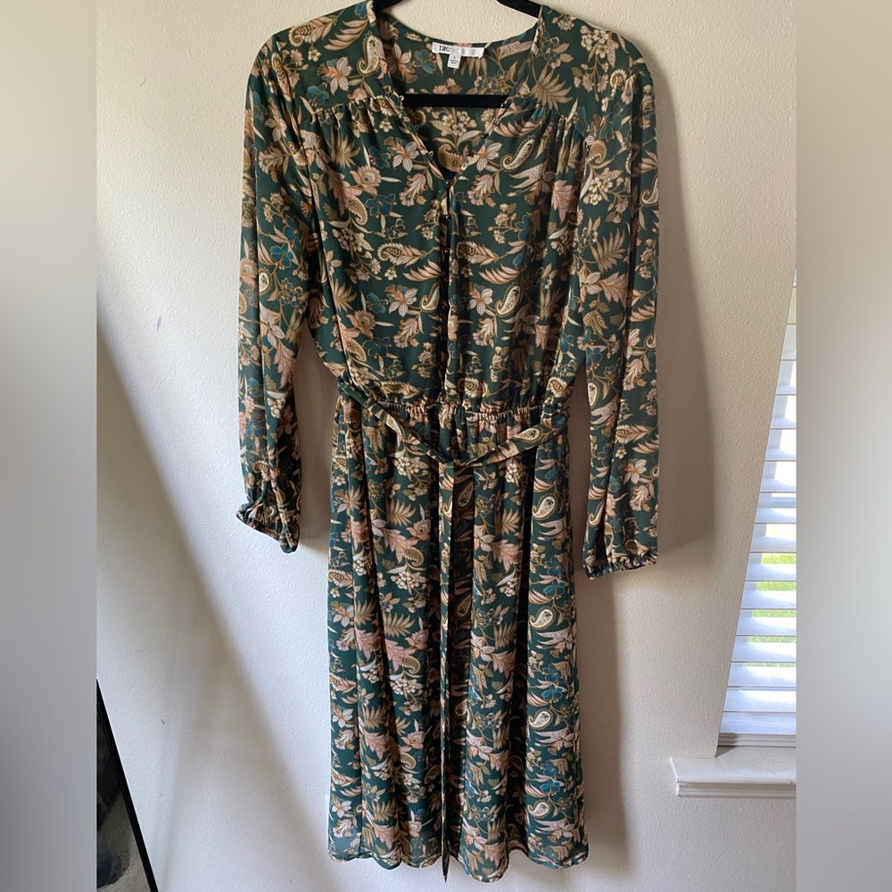 Floral Green Dress